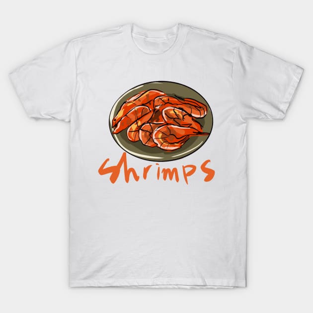 Shrimps T-Shirt by Just beautiful